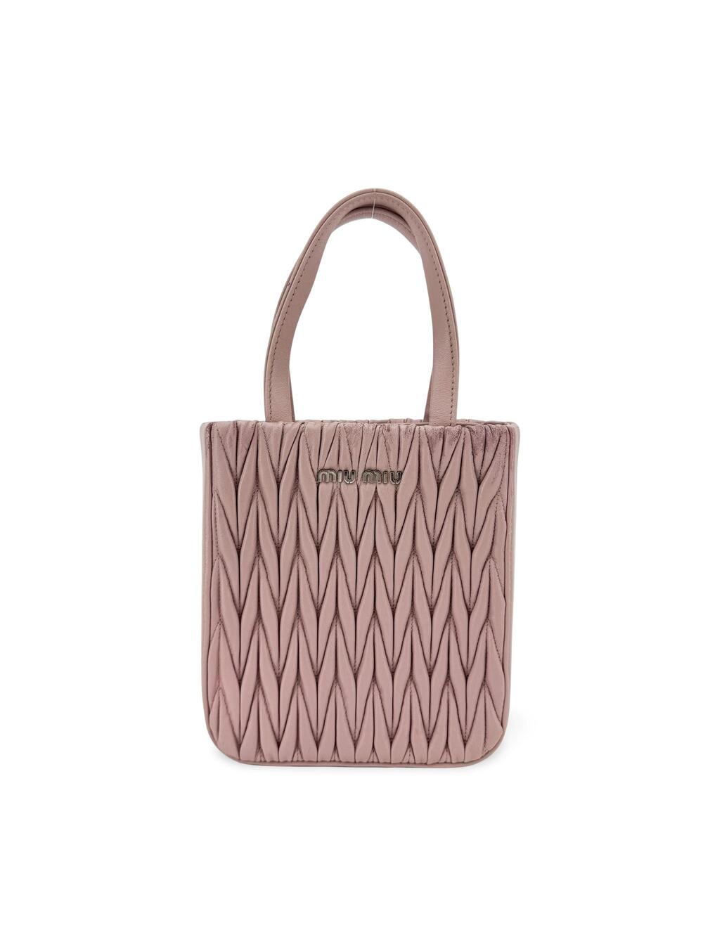 Miu Matelassé Napa Leather Mini #365073M51B